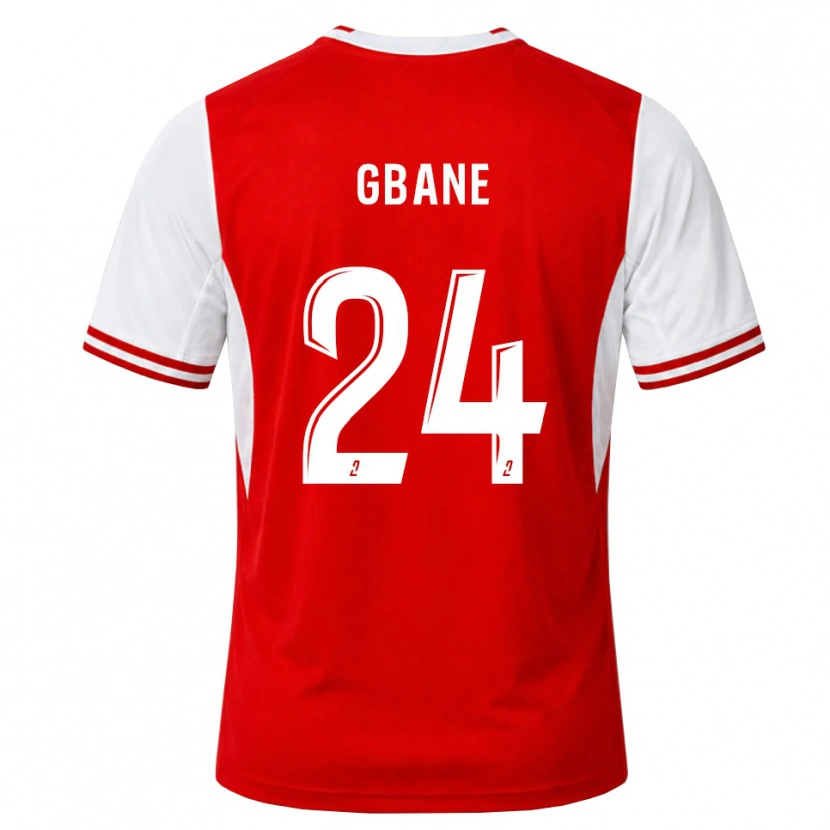 Danxen Bambino Maglia Mory Gbane #24 Rosso Bianco Kit Gara Home 2026/27 Maglietta