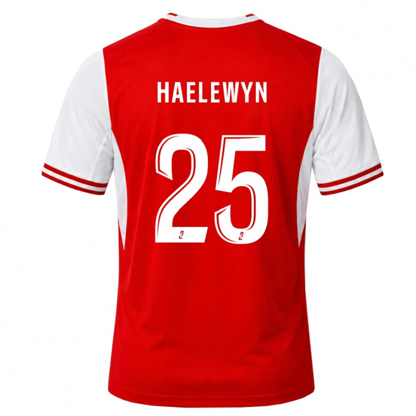 Danxen Bambino Maglia Marion Haelewyn #25 Rosso Bianco Kit Gara Home 2026/27 Maglietta