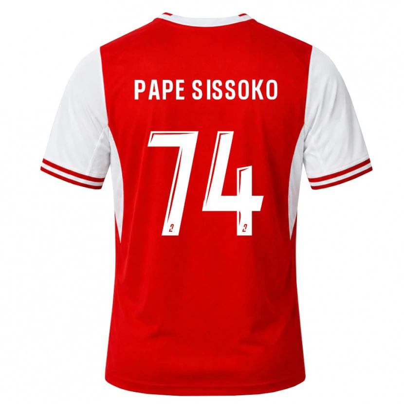 Danxen Bambino Maglia Niama Pape Sissoko #74 Rosso Bianco Kit Gara Home 2026/27 Maglietta