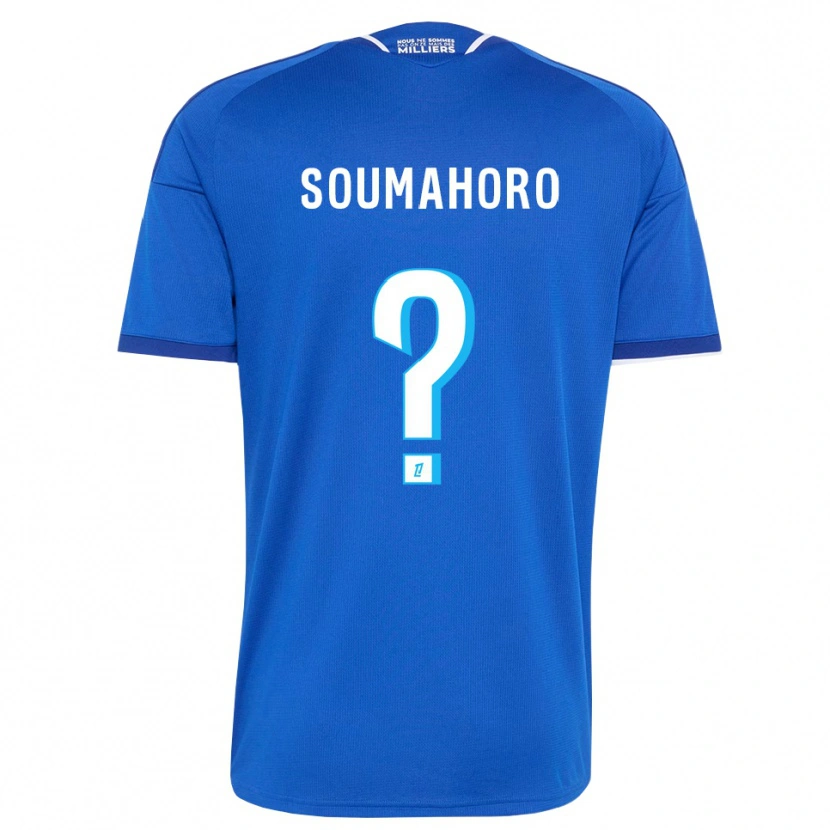 Danxen Bambino Maglia Mohamed Soumahoro #0 Blu Reale Bianco Kit Gara Home 2026/27 Maglietta