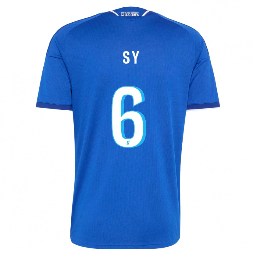 Danxen Bambino Maglia Demba Sy #6 Blu Reale Bianco Kit Gara Home 2026/27 Maglietta