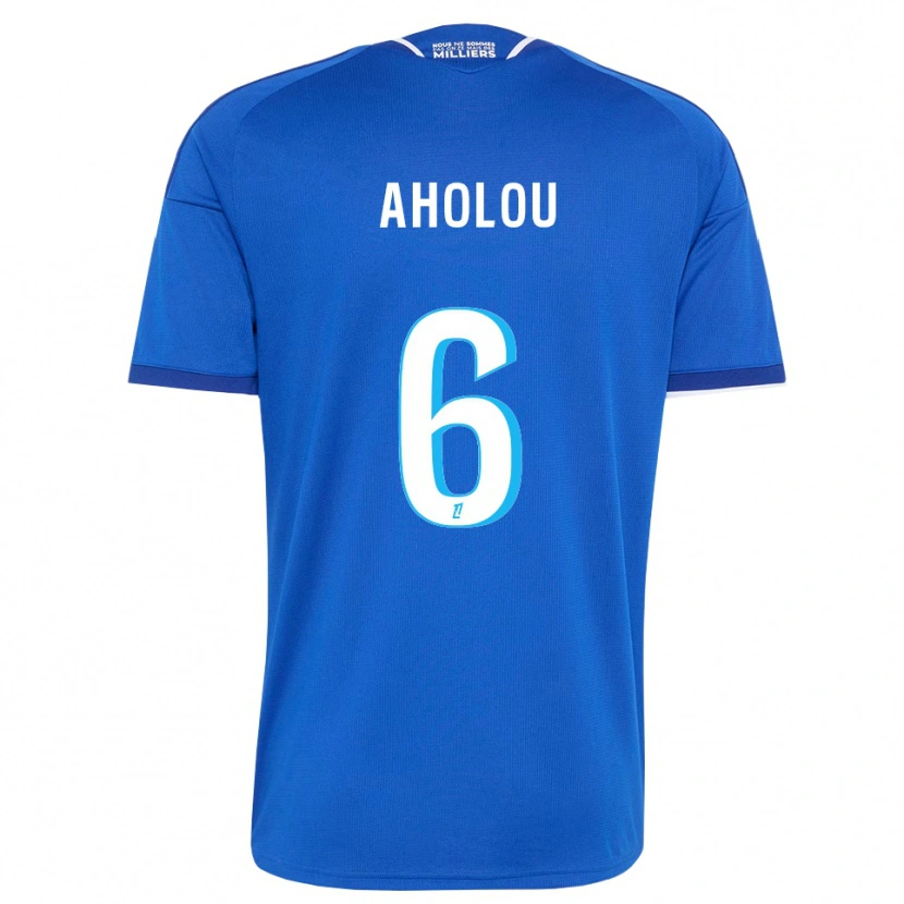 Danxen Bambino Maglia Jean-Eudes Aholou #6 Blu Reale Bianco Kit Gara Home 2026/27 Maglietta