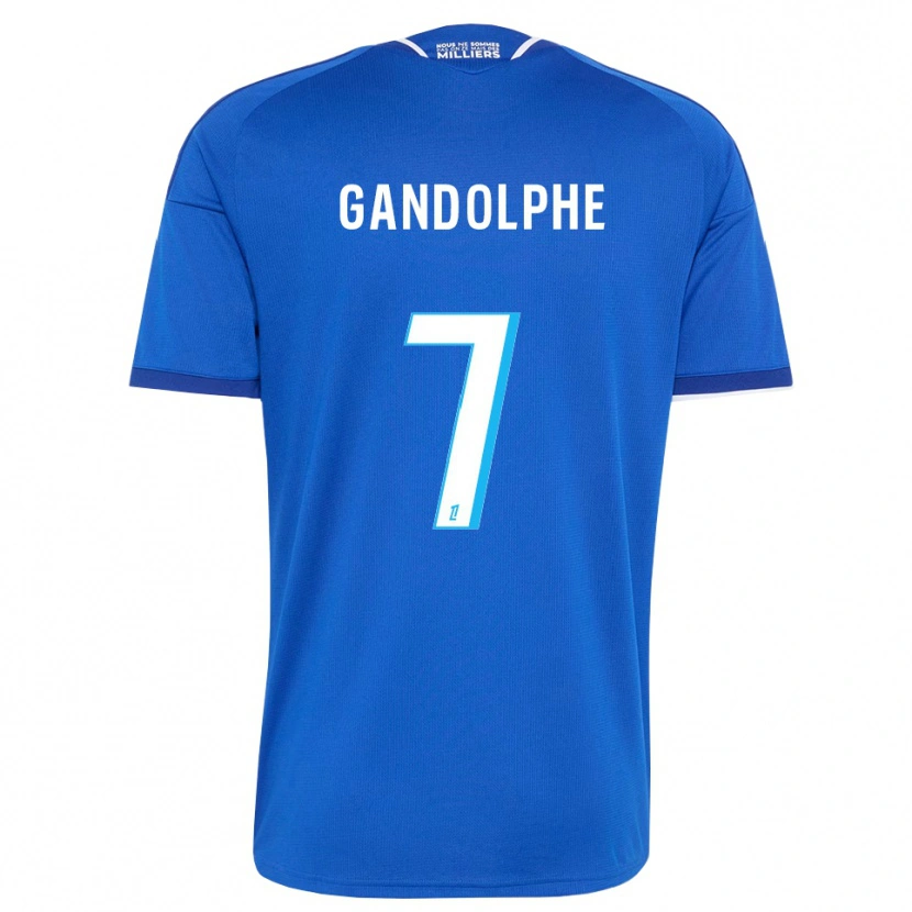 Danxen Bambino Maglia Adrien Gandolphe #7 Blu Reale Bianco Kit Gara Home 2026/27 Maglietta
