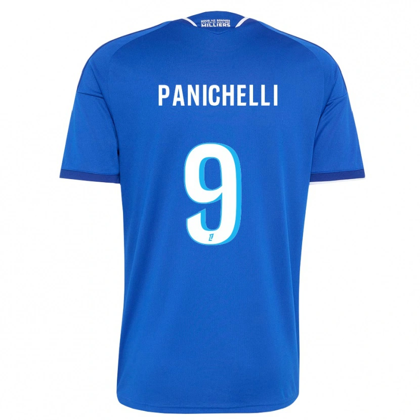 Danxen Bambino Maglia Joaquín Panichelli #9 Blu Reale Bianco Kit Gara Home 2026/27 Maglietta