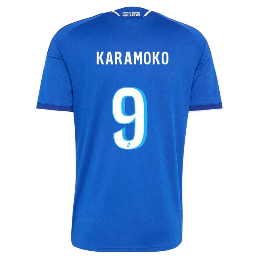 Danxen Bambino Maglia Isaac Karamoko #9 Blu Reale Bianco Kit Gara Home 2026/27 Maglietta