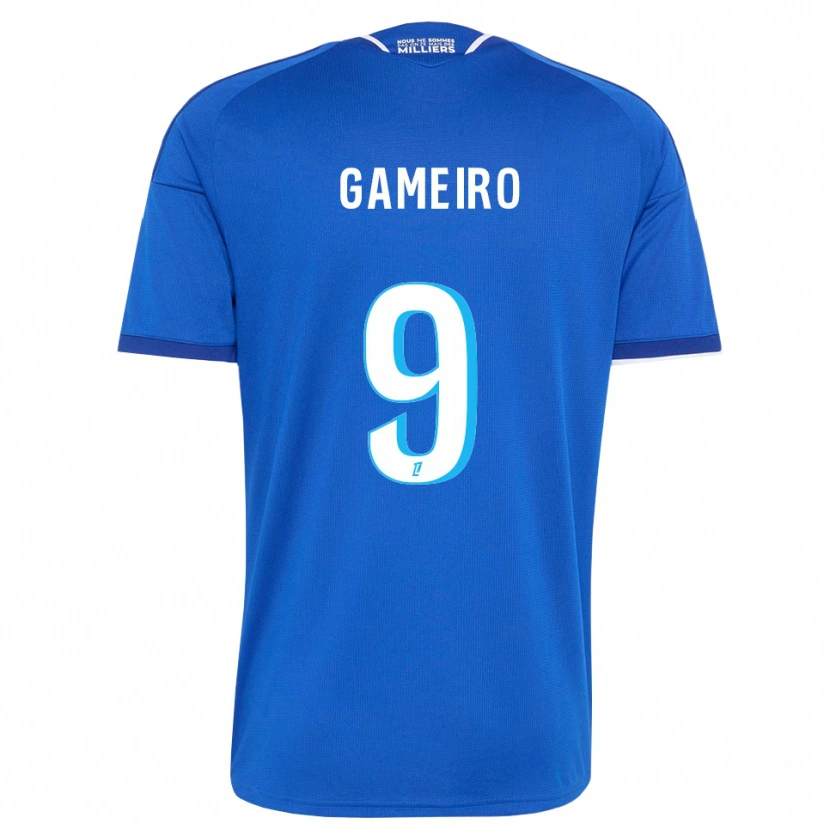 Danxen Bambino Maglia Kévin Gameiro #9 Blu Reale Bianco Kit Gara Home 2026/27 Maglietta