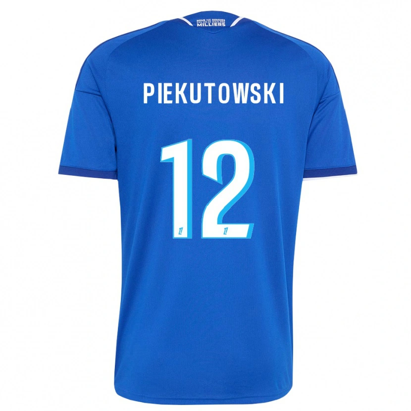 Danxen Bambino Maglia Milosz Piekutowski #12 Blu Reale Bianco Kit Gara Home 2026/27 Maglietta