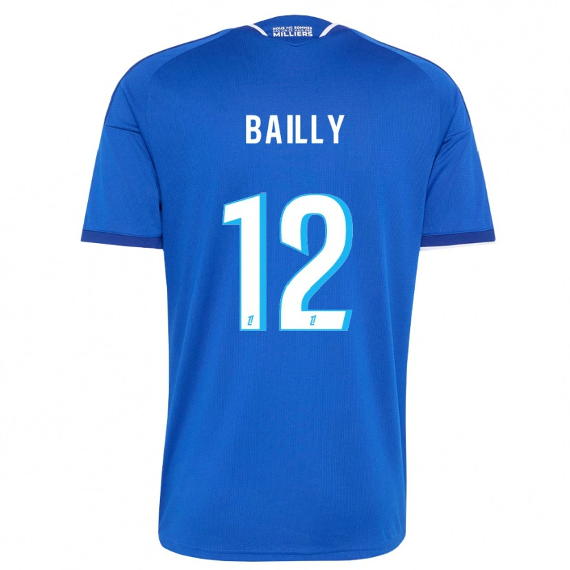 Danxen Bambino Maglia Melvine Bailly #12 Blu Reale Bianco Kit Gara Home 2026/27 Maglietta