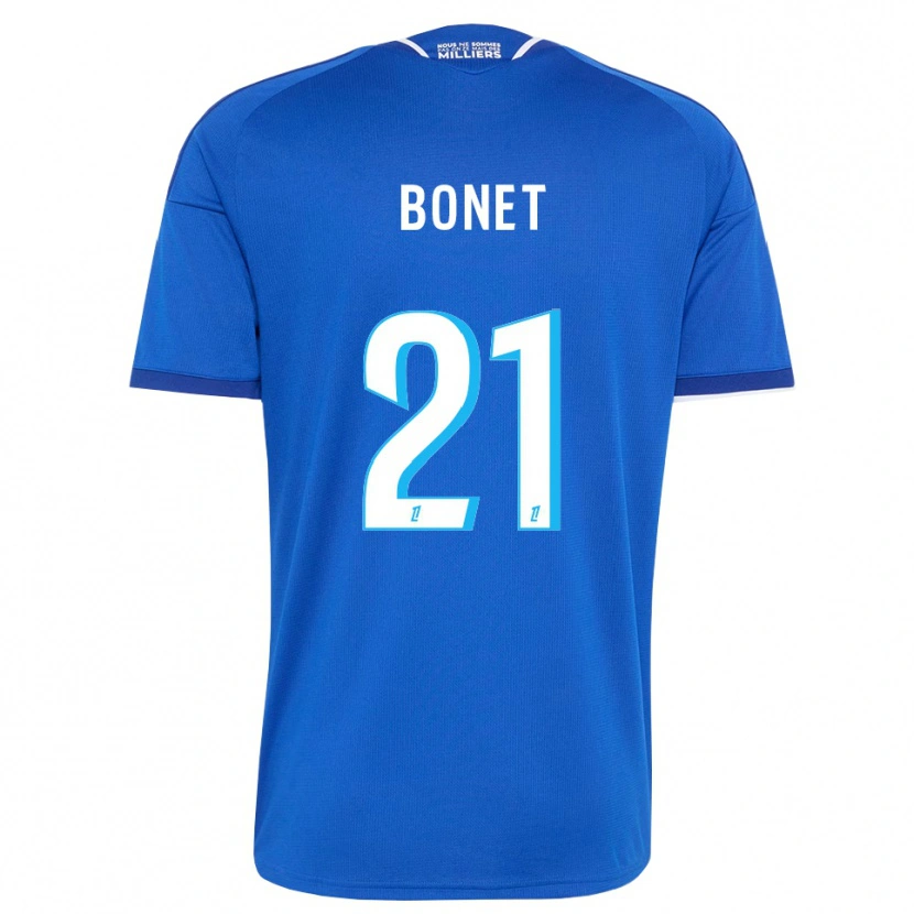 Danxen Bambino Maglia Élise Bonet #21 Blu Reale Bianco Kit Gara Home 2026/27 Maglietta