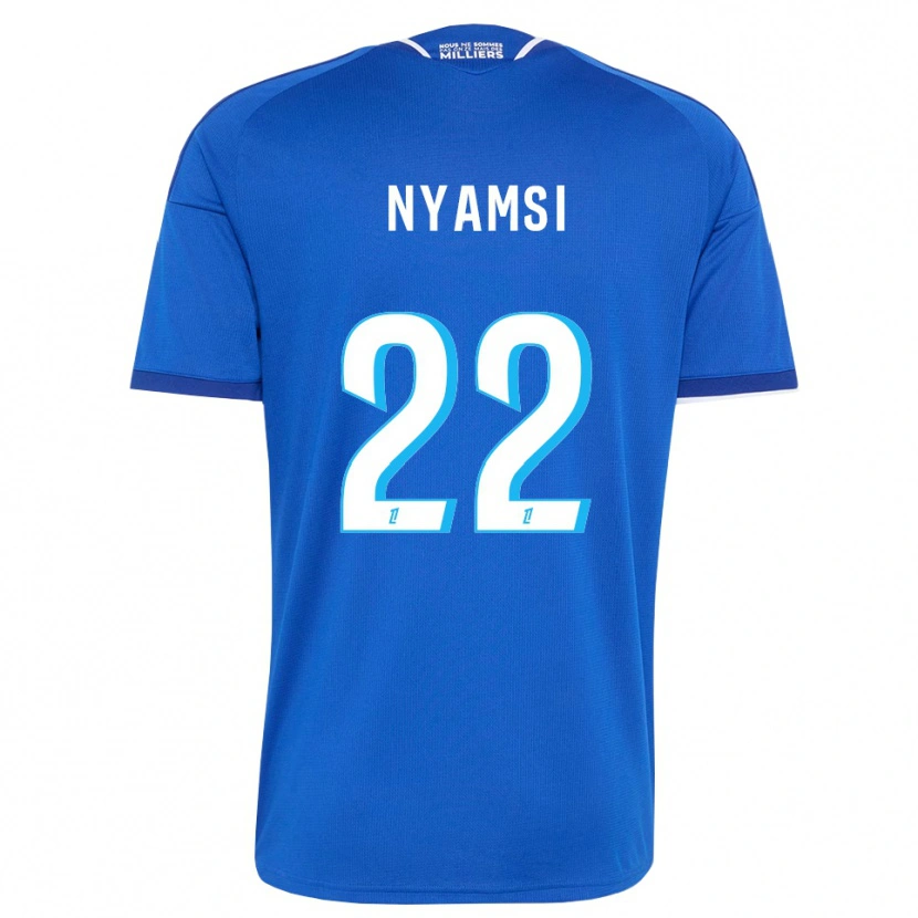 Danxen Bambino Maglia Gerzino Nyamsi #22 Blu Reale Bianco Kit Gara Home 2026/27 Maglietta