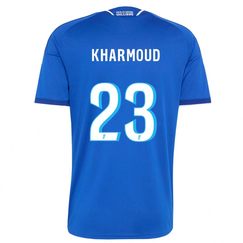 Danxen Bambino Maglia Rayan Kharmoud #23 Blu Reale Bianco Kit Gara Home 2026/27 Maglietta