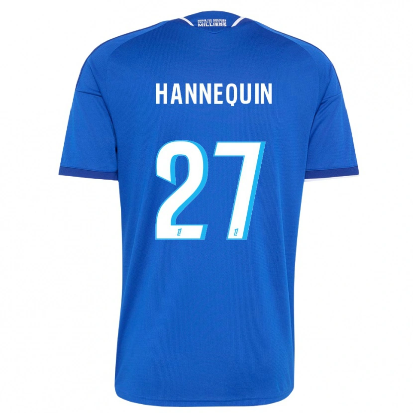 Danxen Bambino Maglia Laurine Hannequin #27 Blu Reale Bianco Kit Gara Home 2026/27 Maglietta
