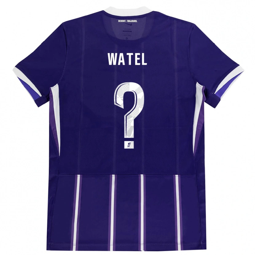 Danxen Bambino Maglia Kylian Watel #0 Viola Bianco Kit Gara Home 2026/27 Maglietta