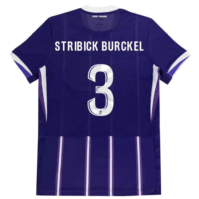 Danxen Bambino Maglia Laetitia Stribick-Burckel #3 Viola Bianco Kit Gara Home 2026/27 Maglietta