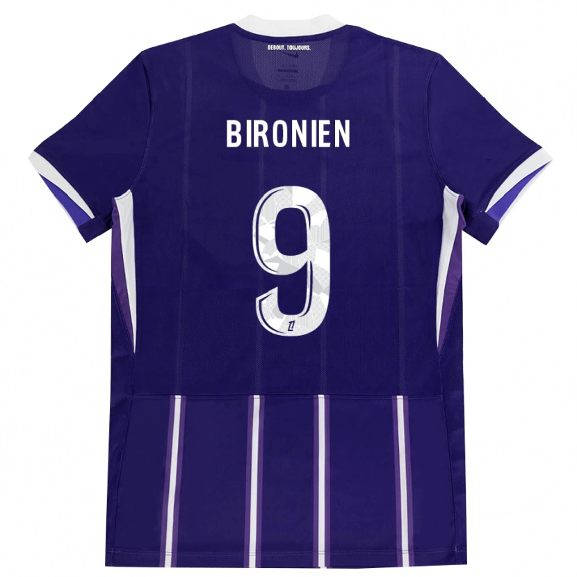 Danxen Bambino Maglia Mymithye Bironien #9 Viola Bianco Kit Gara Home 2026/27 Maglietta