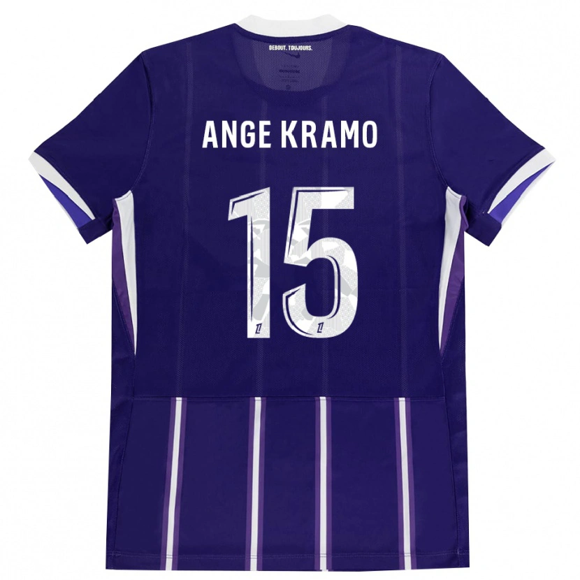 Danxen Bambino Maglia Marie Ange Kramo #15 Viola Bianco Kit Gara Home 2026/27 Maglietta