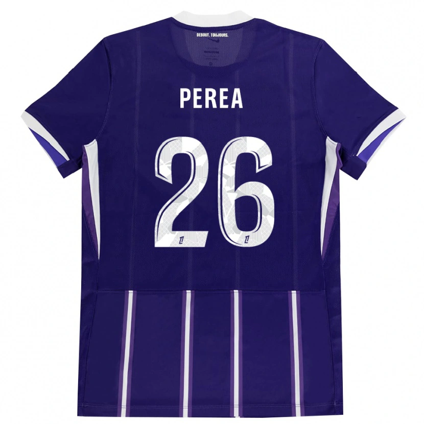 Danxen Bambino Maglia Marine Perea #26 Viola Bianco Kit Gara Home 2026/27 Maglietta