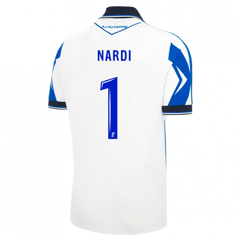 Danxen Bambino Maglia Paul Nardi #1 Nero Bianco Blu Kit Gara Home 2026/27 Maglietta