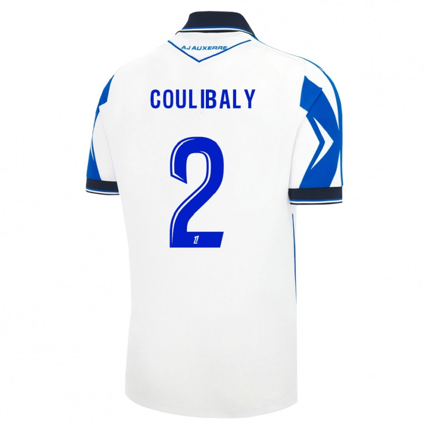 Danxen Bambino Maglia Mohamed Coulibaly #2 Nero Bianco Blu Kit Gara Home 2026/27 Maglietta