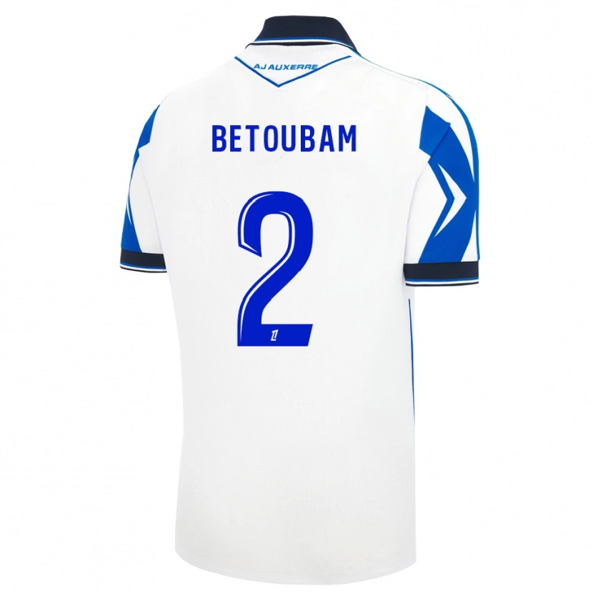 Danxen Bambino Maglia Clément Betoubam #2 Nero Bianco Blu Kit Gara Home 2026/27 Maglietta