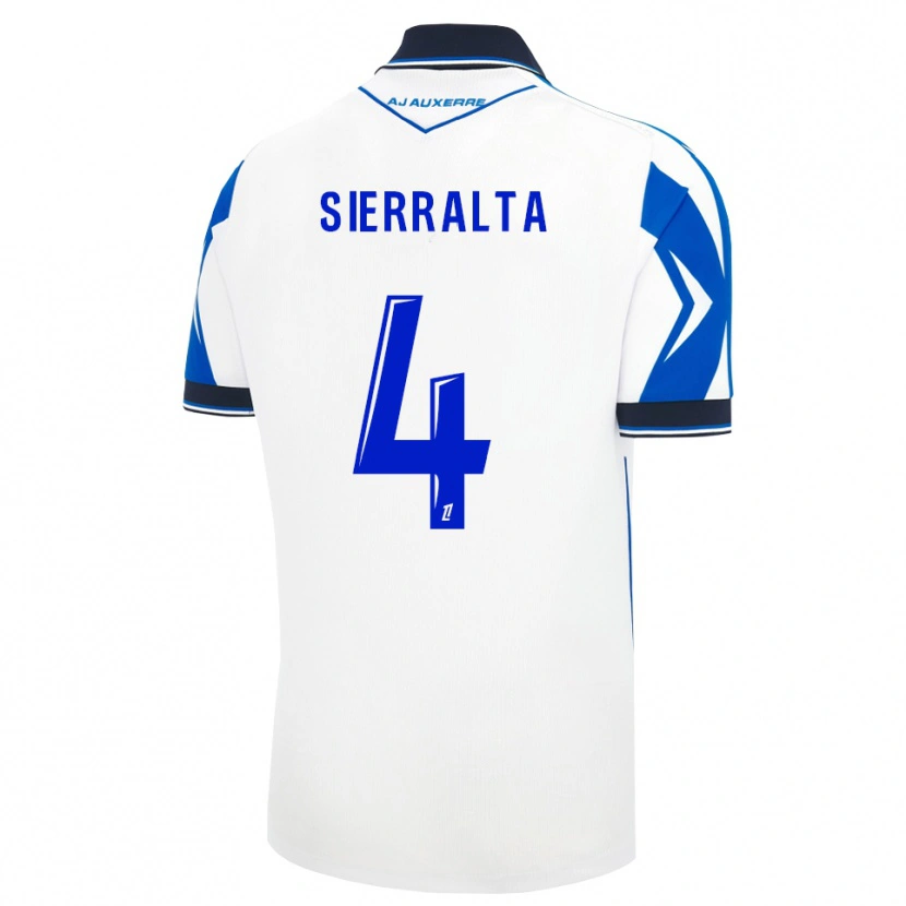 Danxen Bambino Maglia Francisco Sierralta #4 Nero Bianco Blu Kit Gara Home 2026/27 Maglietta