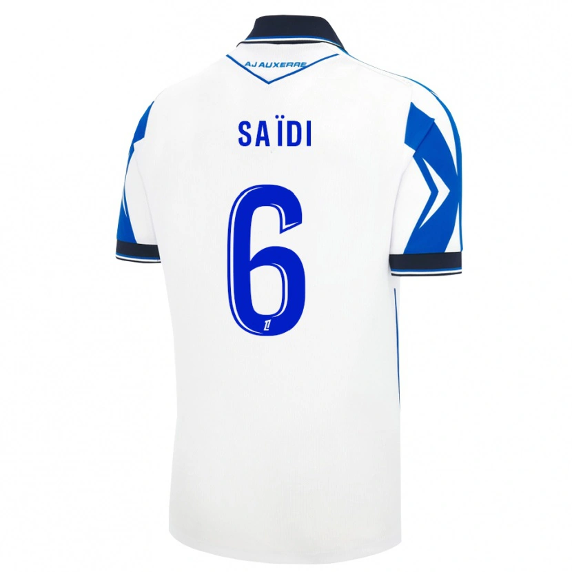 Danxen Bambino Maglia Elyes Saïdi #6 Nero Bianco Blu Kit Gara Home 2026/27 Maglietta