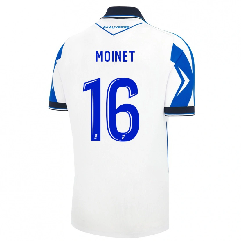 Danxen Bambino Maglia Victor Moinet #16 Nero Bianco Blu Kit Gara Home 2026/27 Maglietta