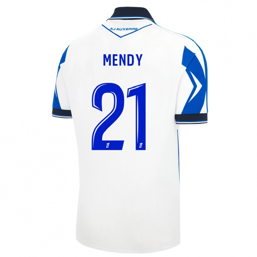 Danxen Bambino Maglia Tony Mendy #21 Nero Bianco Blu Kit Gara Home 2026/27 Maglietta