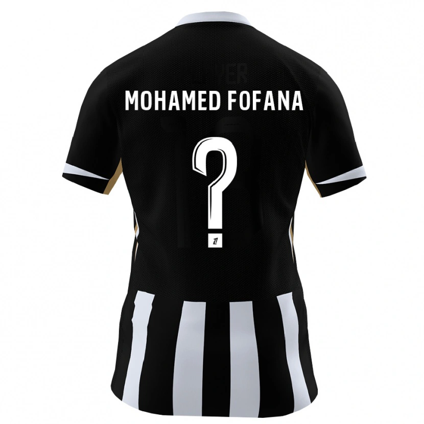 Danxen Bambino Maglia Yanis Mohamed Fofana #0 Nero Blu Kit Gara Home 2026/27 Maglietta