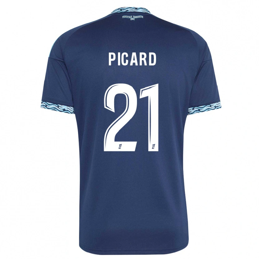 Danxen Bambino Maglia Océane Picard #21 Blu Acciaio Bianco Kit Gara Home 2026/27 Maglietta