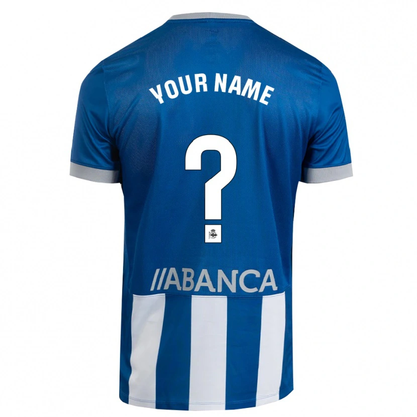 Danxen Bambino Maglia Il Tuo Nome #0 Blu Grigio Bianco Kit Gara Home 2026/27 Maglietta