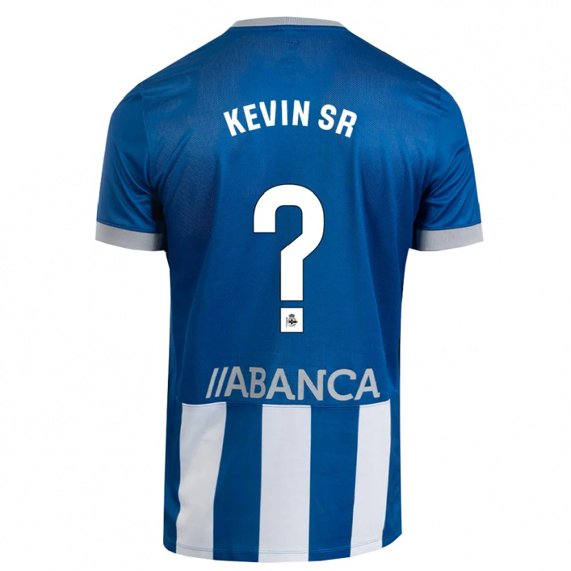 Danxen Bambino Maglia Kevin Sánchez #0 Blu Grigio Bianco Kit Gara Home 2026/27 Maglietta