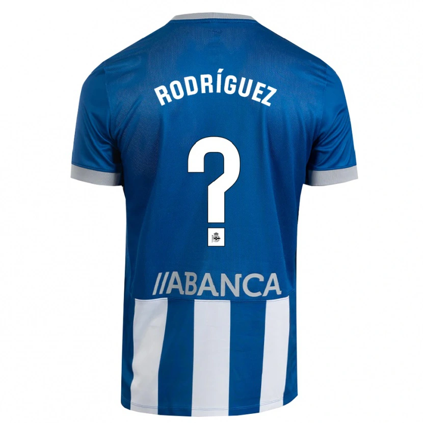 Danxen Bambino Maglia Carlos Rodríguez #0 Blu Grigio Bianco Kit Gara Home 2026/27 Maglietta