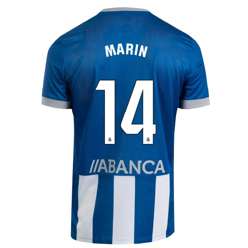 Danxen Bambino Maglia Ainhoa Marín #14 Blu Grigio Bianco Kit Gara Home 2026/27 Maglietta