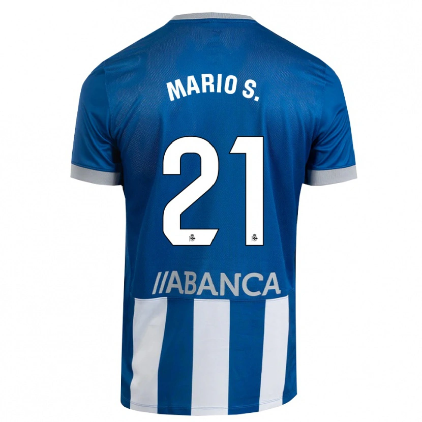 Danxen Bambino Maglia Mario Soriano #21 Blu Grigio Bianco Kit Gara Home 2026/27 Maglietta