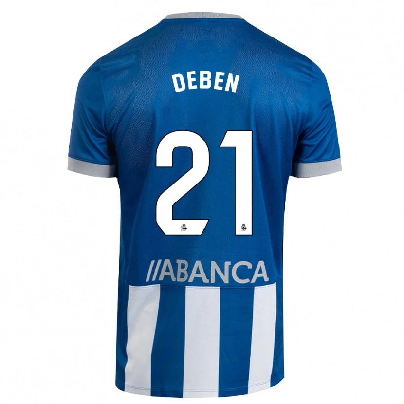 Danxen Bambino Maglia Sara Debén #21 Blu Grigio Bianco Kit Gara Home 2026/27 Maglietta