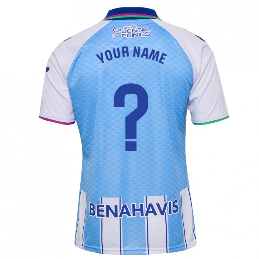 Danxen Bambino Maglia Il Tuo Nome #0 Blu Cielo Profondo Bianco Kit Gara Home 2026/27 Maglietta