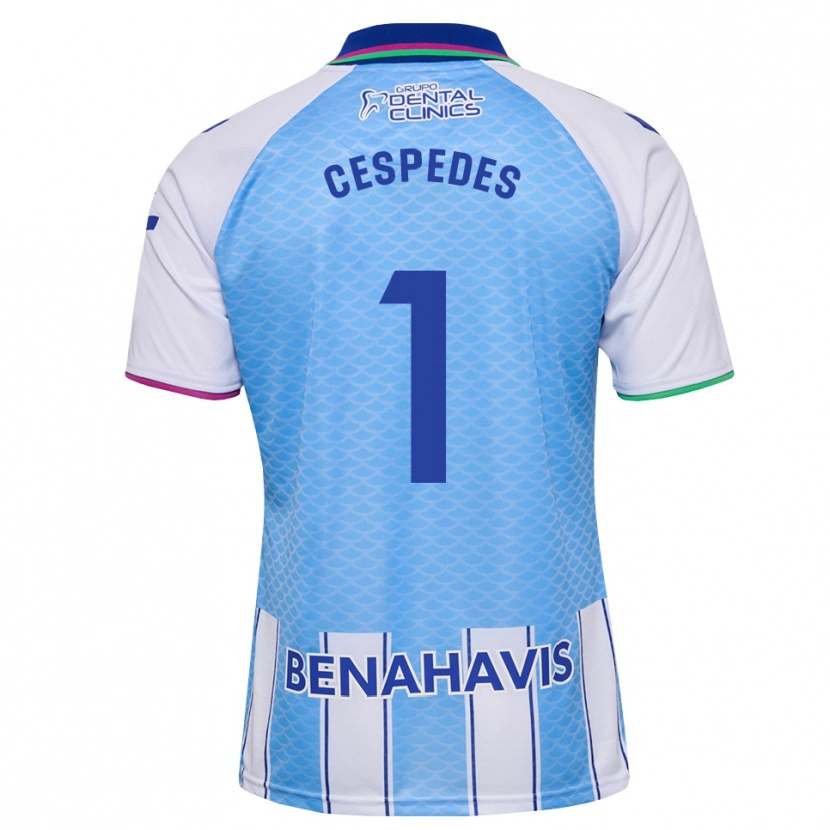 Danxen Bambino Maglia Andrés Céspedes #1 Blu Cielo Profondo Bianco Kit Gara Home 2026/27 Maglietta