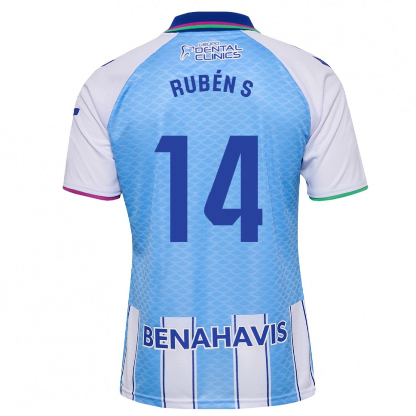 Danxen Bambino Maglia Rubén Sánchez #14 Blu Cielo Profondo Bianco Kit Gara Home 2026/27 Maglietta
