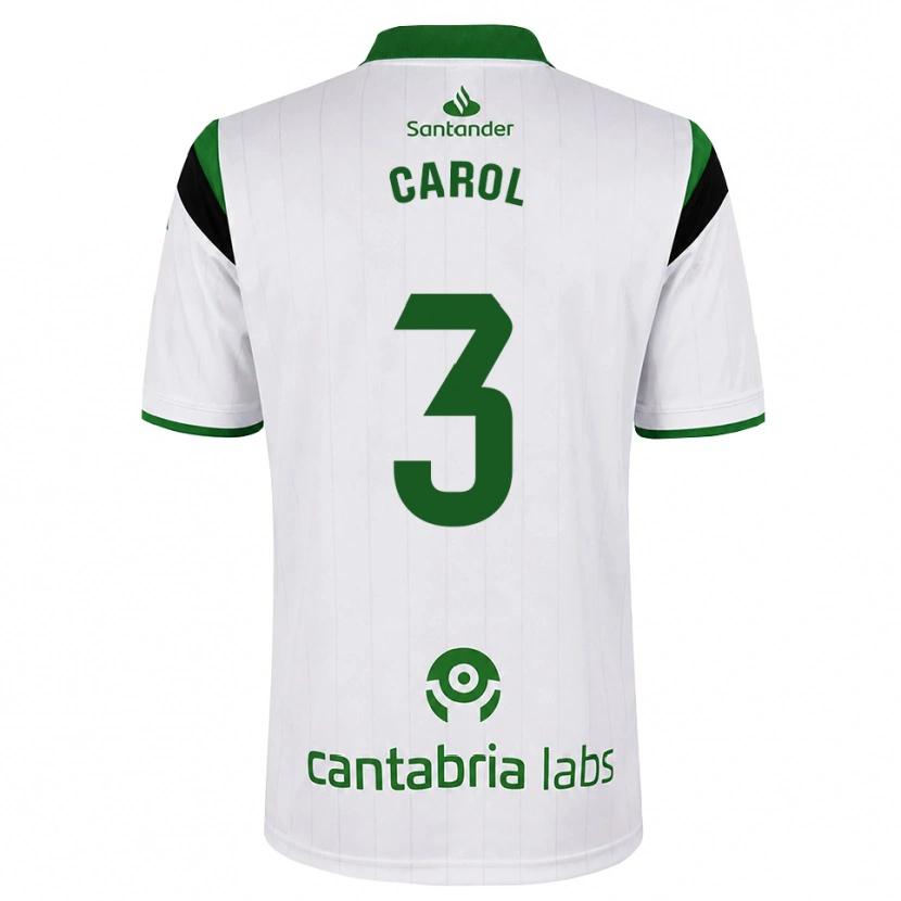 Danxen Bambino Maglia Carolina Hernández Fernández #3 Bianco Verde Nero Kit Gara Home 2026/27 Maglietta