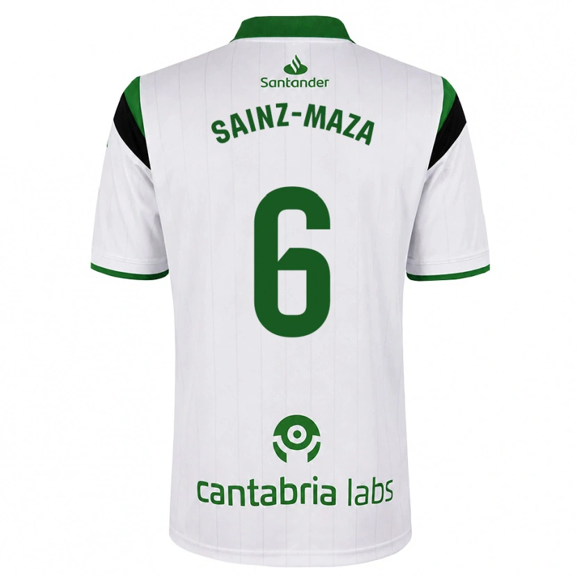 Danxen Bambino Maglia Íñigo Sainz-Maza #6 Bianco Verde Nero Kit Gara Home 2026/27 Maglietta