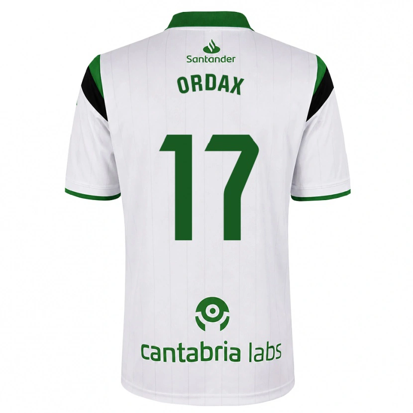 Danxen Bambino Maglia Naiara Ordax Ibáñez #17 Bianco Verde Nero Kit Gara Home 2026/27 Maglietta