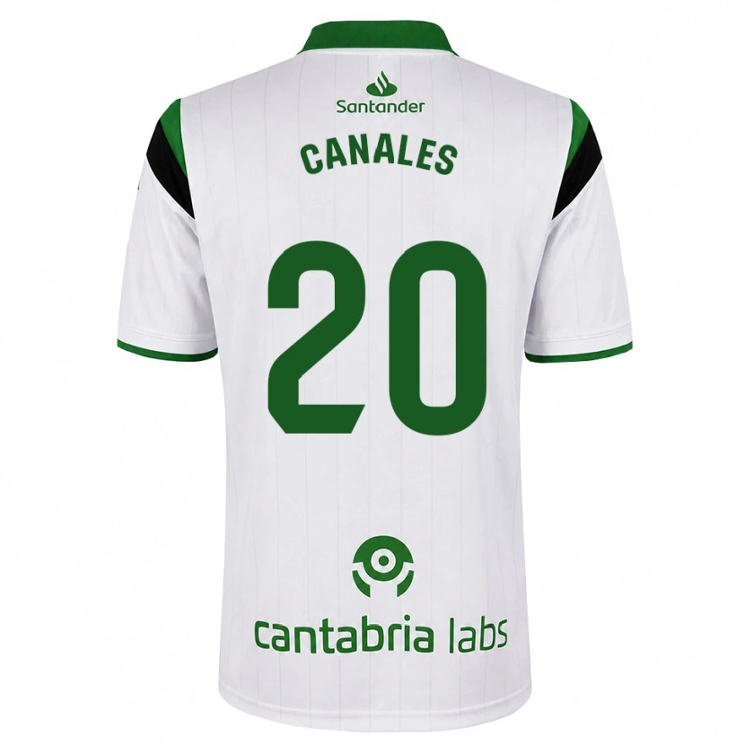 Danxen Bambino Maglia Sergio Canales #20 Bianco Verde Nero Kit Gara Home 2026/27 Maglietta
