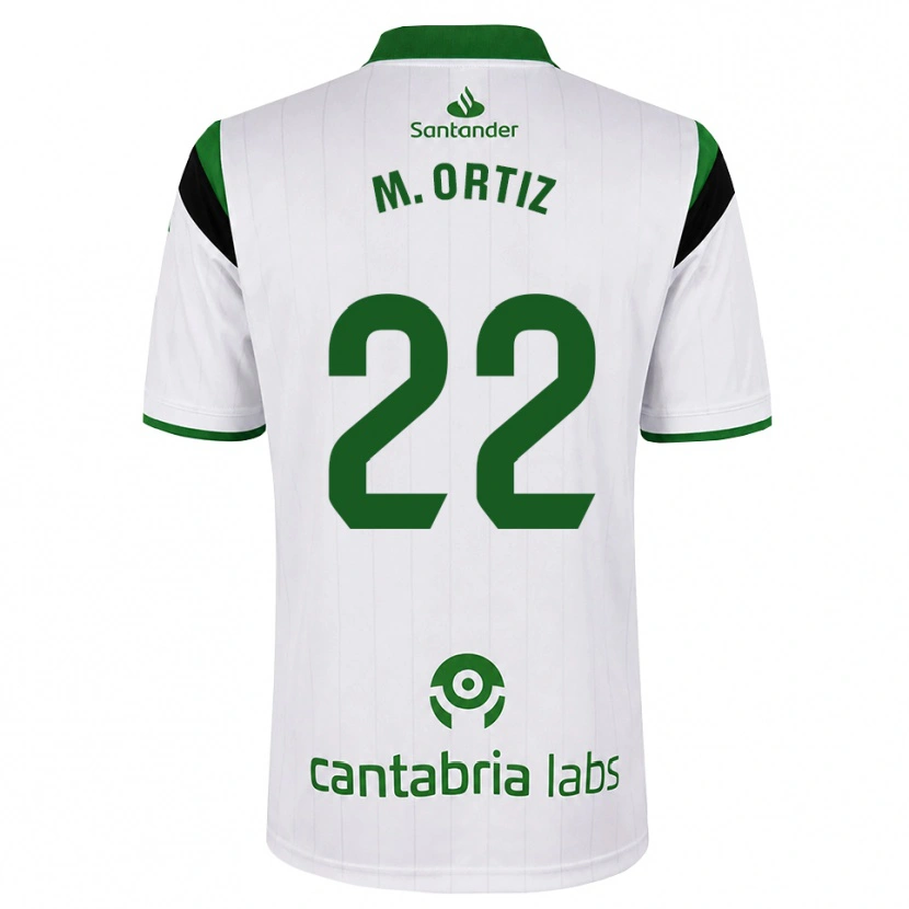 Danxen Bambino Maglia María Ortiz Heras #22 Bianco Verde Nero Kit Gara Home 2026/27 Maglietta