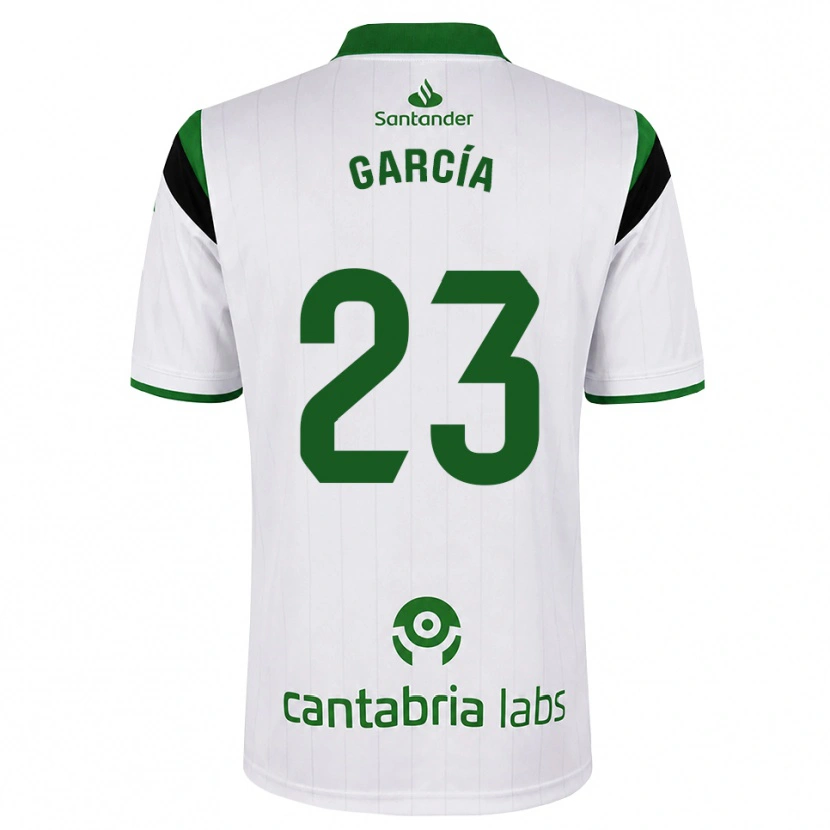 Danxen Bambino Maglia Mario García #23 Bianco Verde Nero Kit Gara Home 2026/27 Maglietta