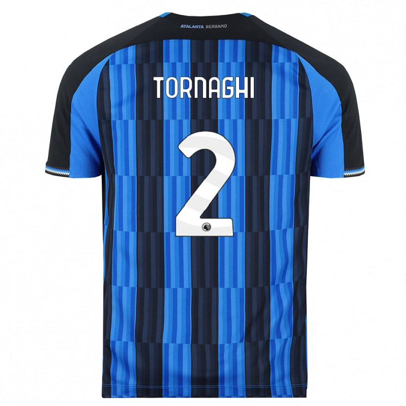 Danxen Bambino Maglia Pietro Tornaghi #2 Blu Nero Rosso Kit Gara Home 2026/27 Maglietta