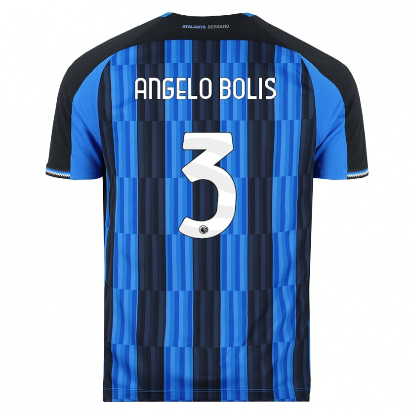Danxen Bambino Maglia Tommaso Angelo Bolis #3 Blu Nero Rosso Kit Gara Home 2026/27 Maglietta