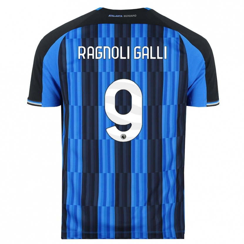 Danxen Bambino Maglia Federico Ragnoli Galli #9 Blu Nero Rosso Kit Gara Home 2026/27 Maglietta