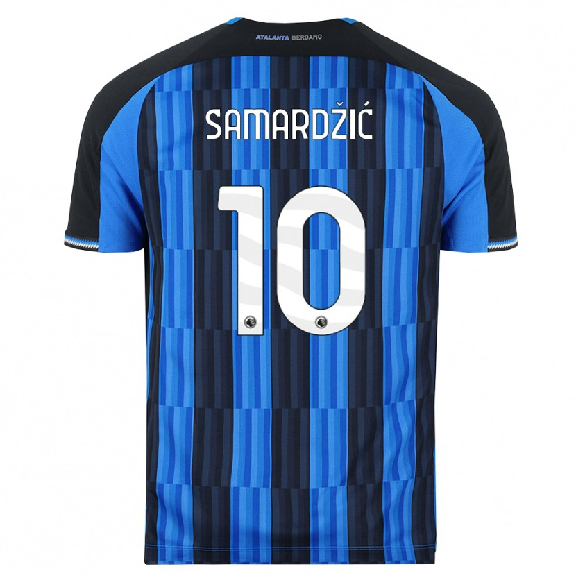 Danxen Bambino Maglia Lazar Samardžić #10 Blu Nero Rosso Kit Gara Home 2026/27 Maglietta