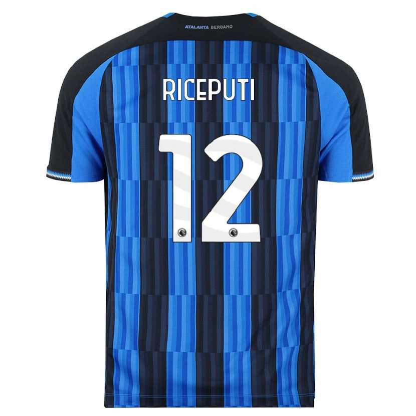 Danxen Bambino Maglia Davide Riceputi #12 Blu Nero Rosso Kit Gara Home 2026/27 Maglietta